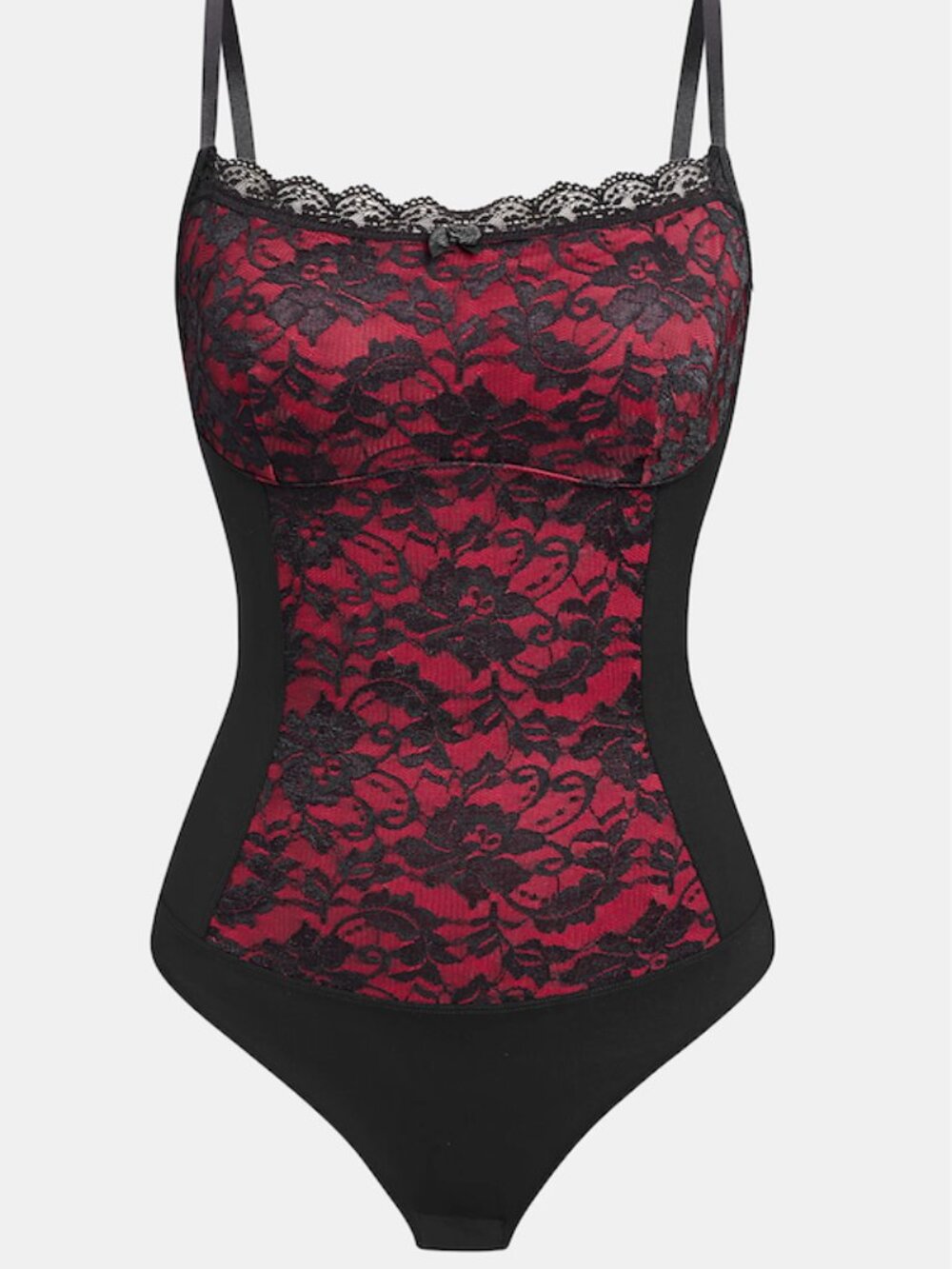 Cupshe Deep Rose Lace Shapewear Bodysuit Size Medium NWT - Picture 6 of 7